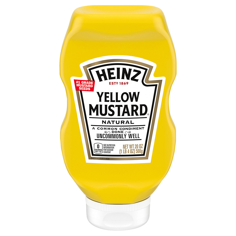 Calories in Heinz Yellow Mustard, 20 oz