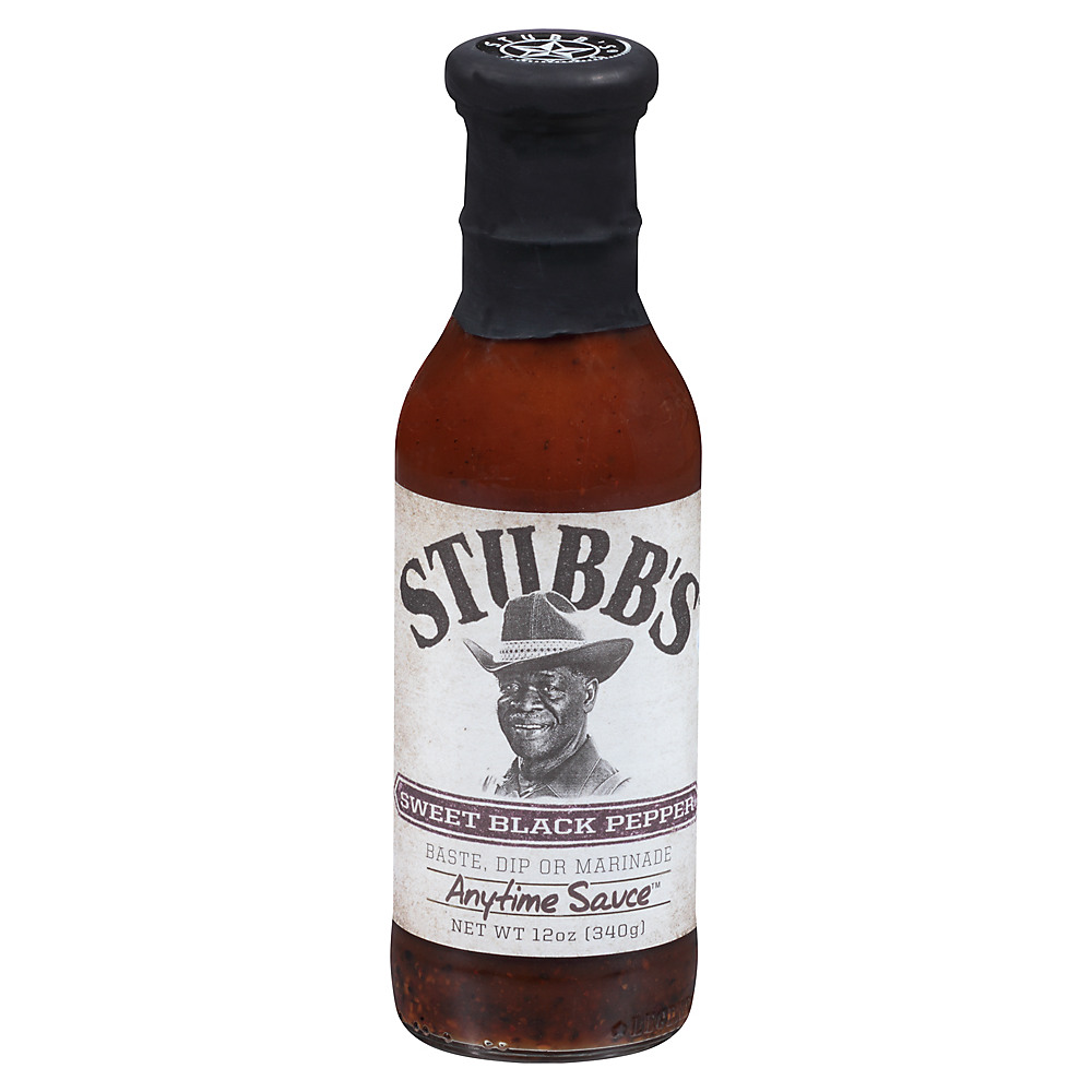 Calories in Stubb's Sweet Black Pepper Anytime Sauce, 12 oz
