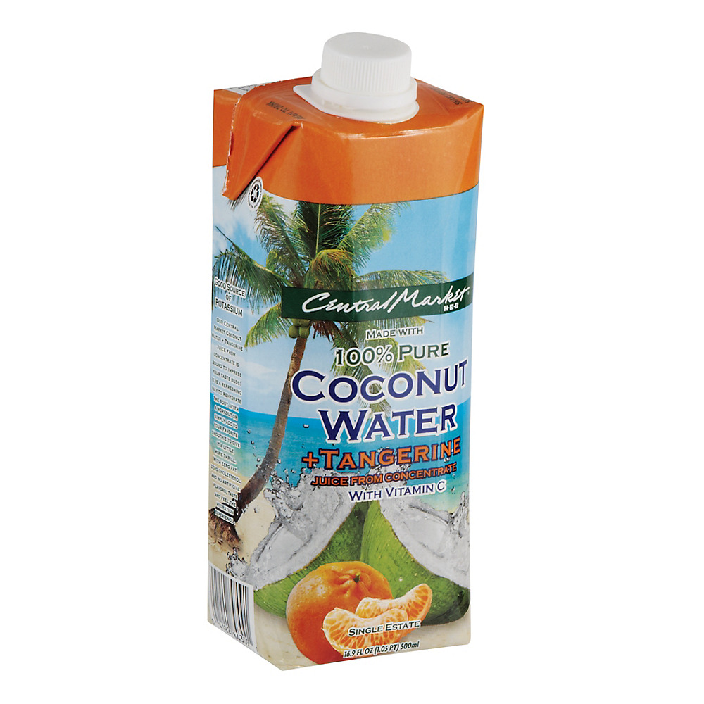Calories in Central Market Tangerine Coconut Water, 16.9 oz