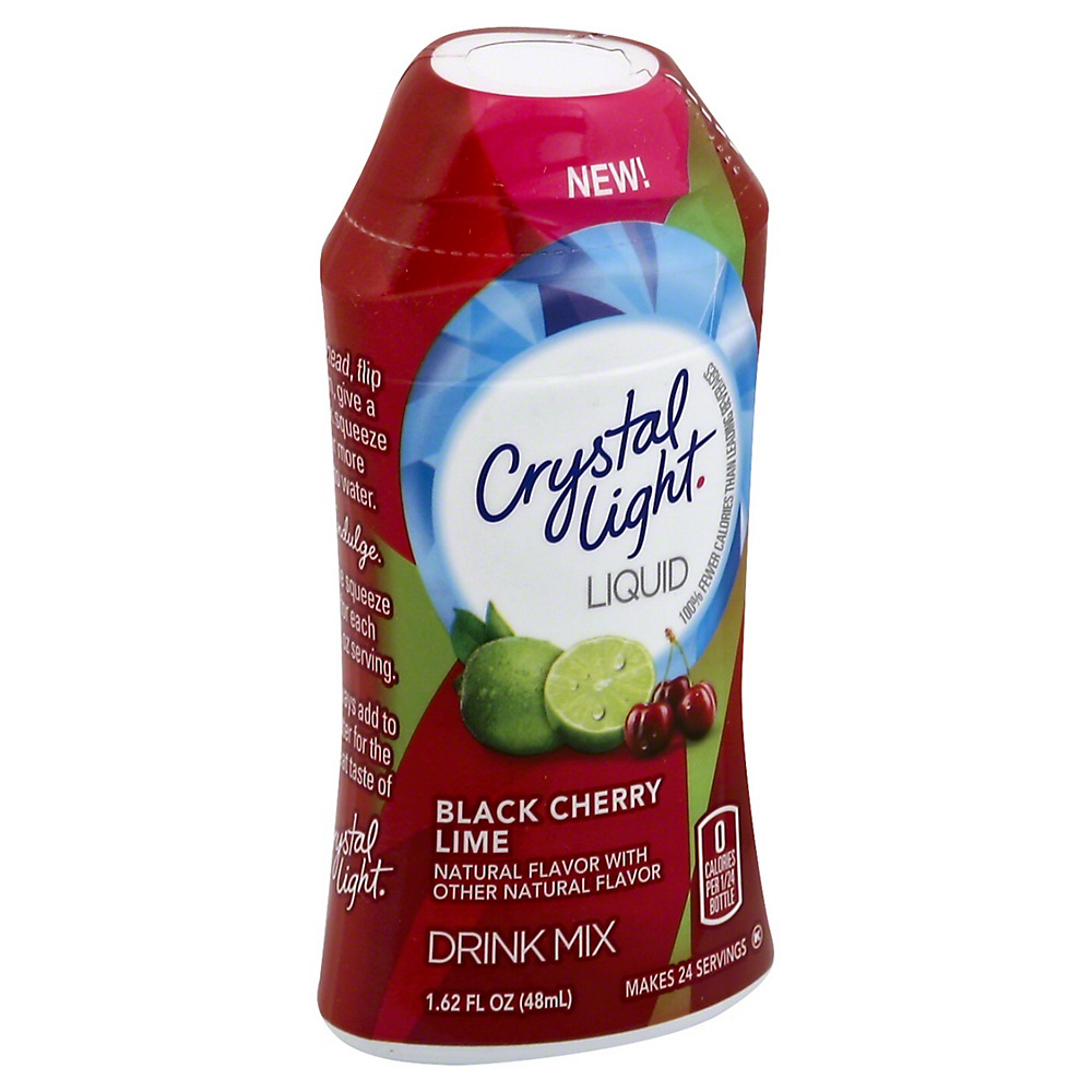 Calories in Crystal Light Liquid Black Cherry Lime Drink Mix, 1.62 oz