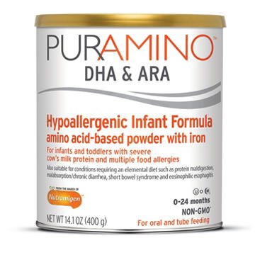 Puramino DHA & ARA Hypoallergenic Powder Infant Formula with Iron, 14.1 oz