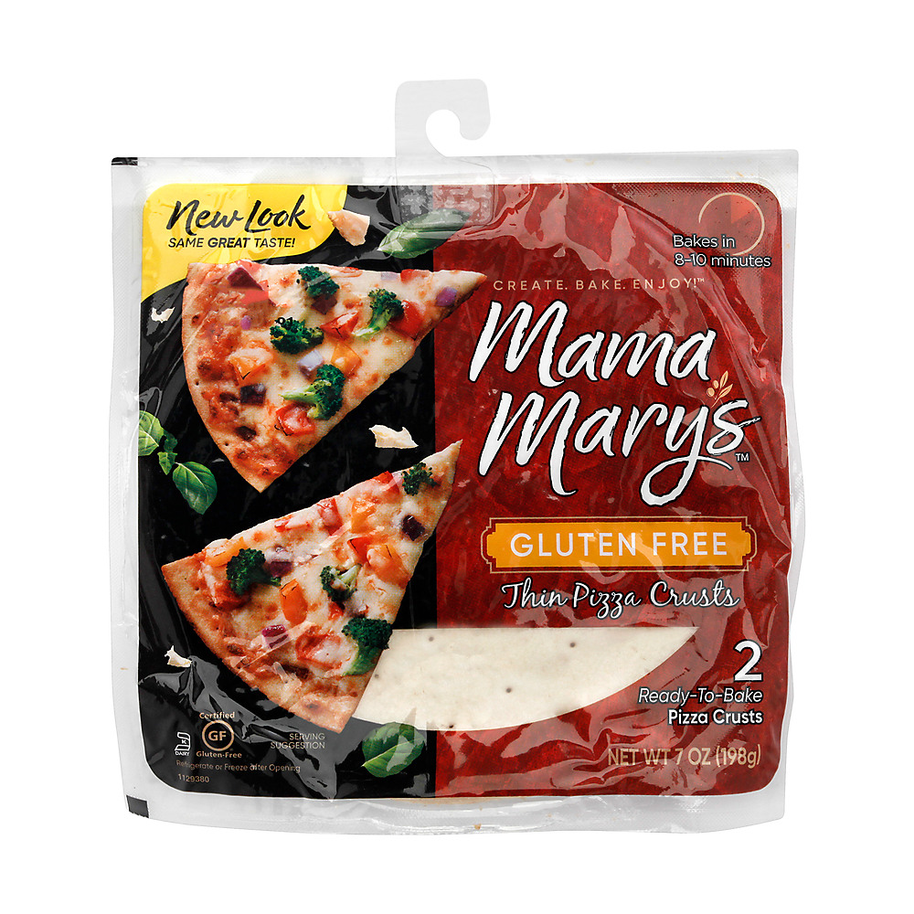Calories in Mama Mary's Gluten Free Pizza Crusts, 2 ct