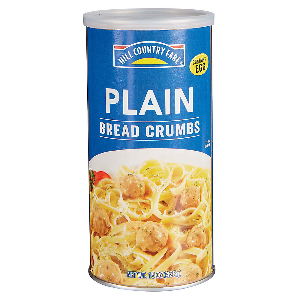 Calories in Hill Country Fare Plain Bread Crumbs, 15 oz