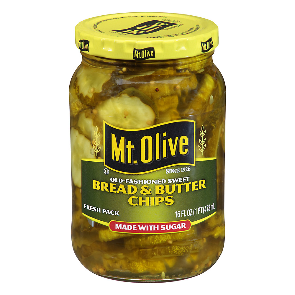 Calories in Mt. Olive Bread & Butter Chips, 16 oz
