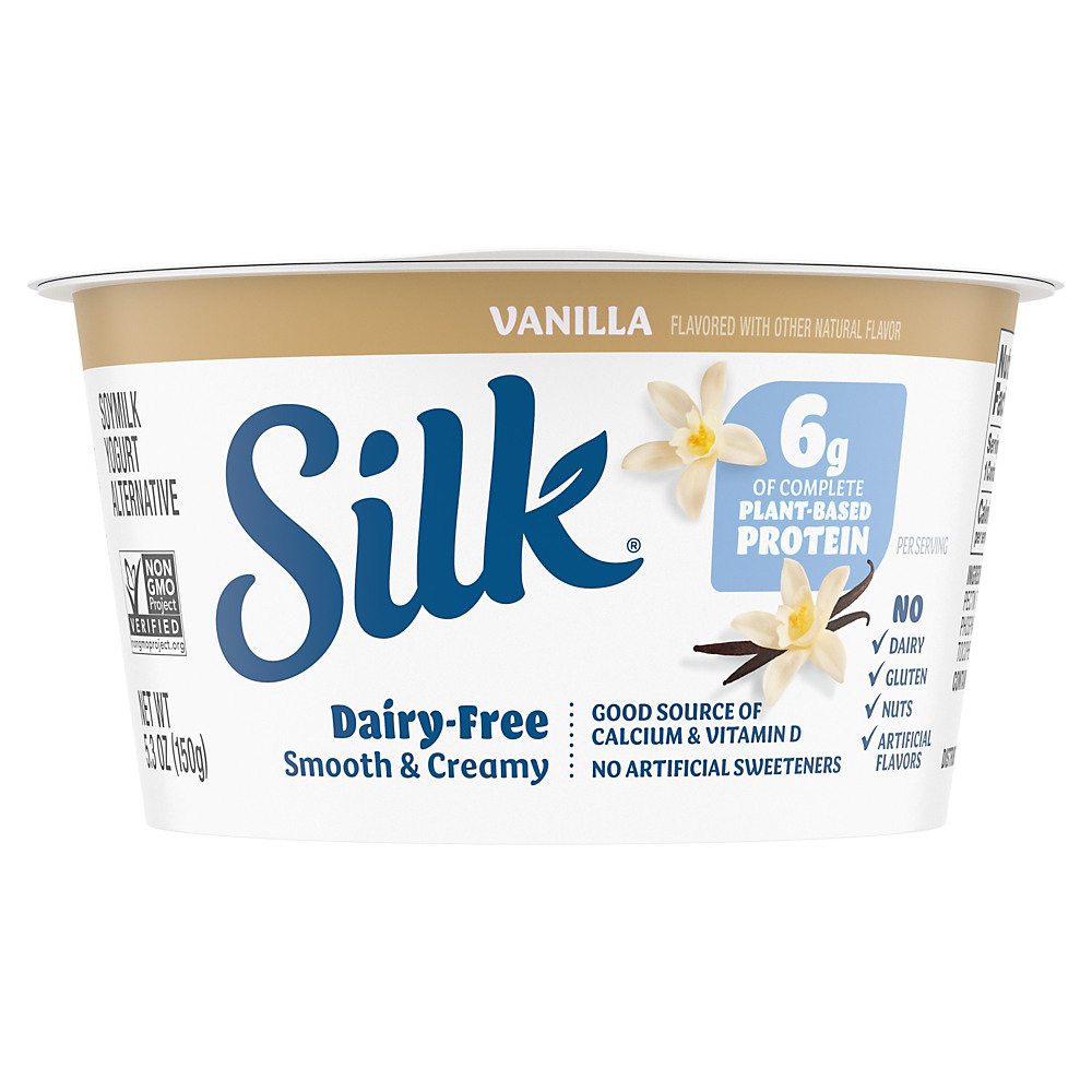 Calories in Silk Vanilla Soymilk Yogurt Alternative, 5.3 oz