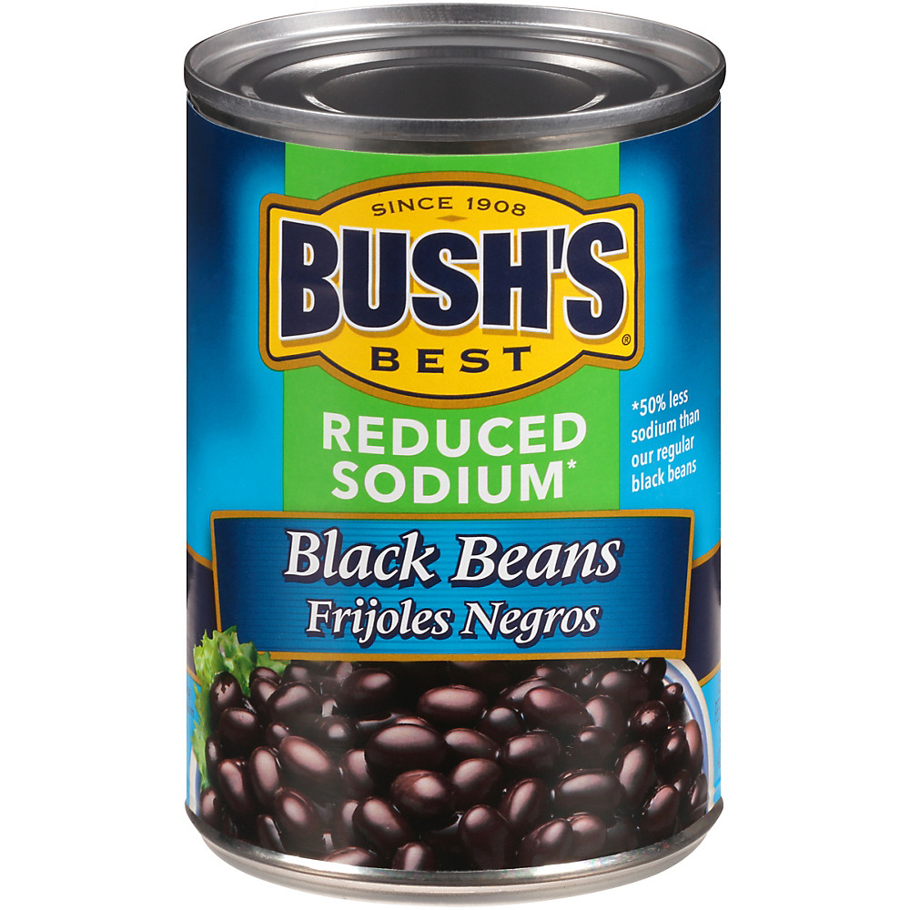 Calories in Bush's Best Reduced Sodium Black Beans, 15 oz