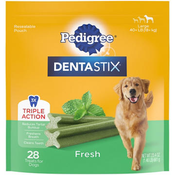 Pedigree Dentastix Large Breed Dog Treats - Fresh Flavor, 1.46 lb