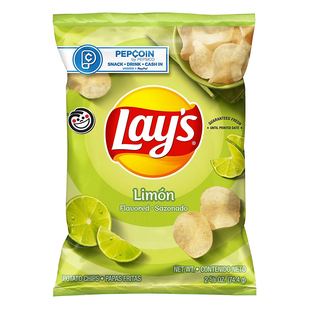 Calories in Lay's Limon Potato Chips, 2.63 oz