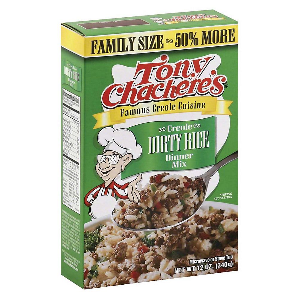 Calories in Tony Chachere's Creole Dirty Rice Mix, 12 oz