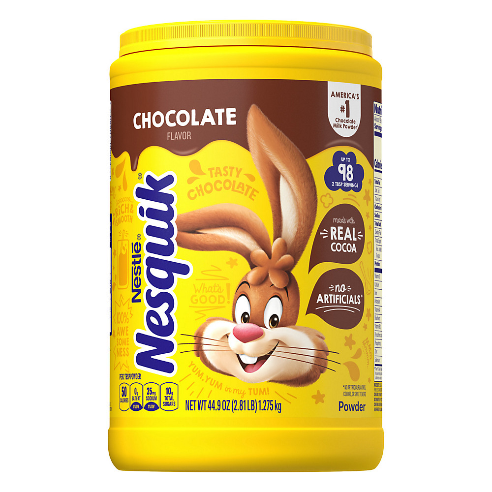 Calories in Nesquik Chocolate Powder Drink Mix, 2.8 lb
