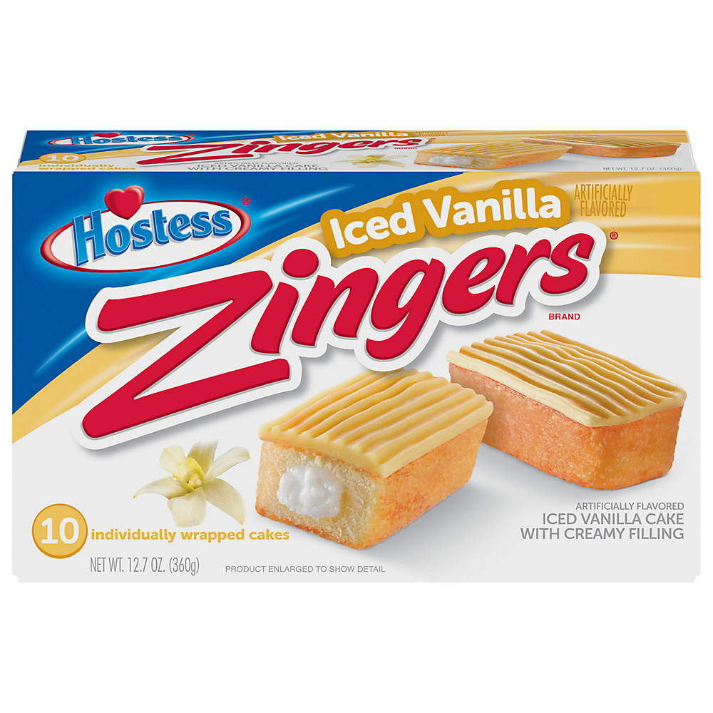 Calories in Hostess  Iced Vanilla Zingers, 10 ct