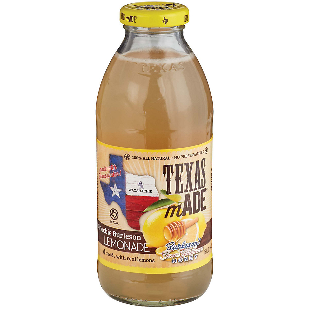 Calories in Texas Made Waxahachie Burleson Honey Lemonade, 16 oz