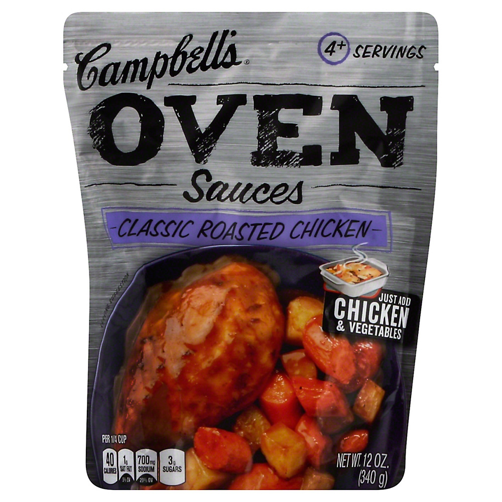 Calories in Campbell's Classic Roasted Chicken Oven Sauces, 12 oz