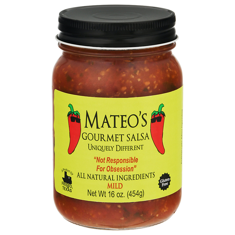 Calories in Mateo's Mild Gourmet Salsa, 16 oz
