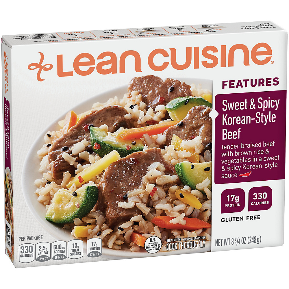 Calories in Lean Cuisine Marketplace Sweet & Spicy Korean Style Beef, 8.75 oz