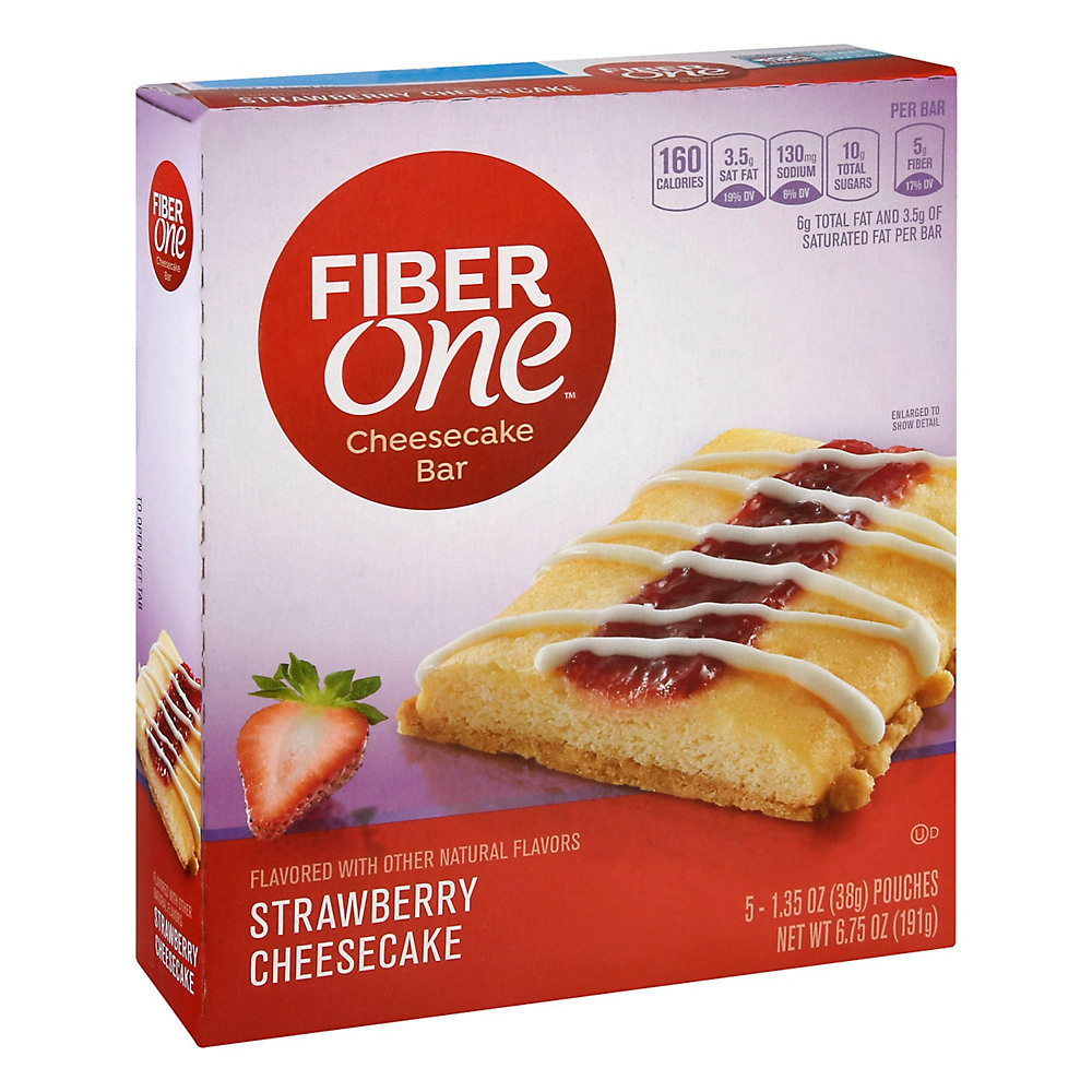 Calories in Fiber One Strawberry Cheesecake Bars, 5 ct