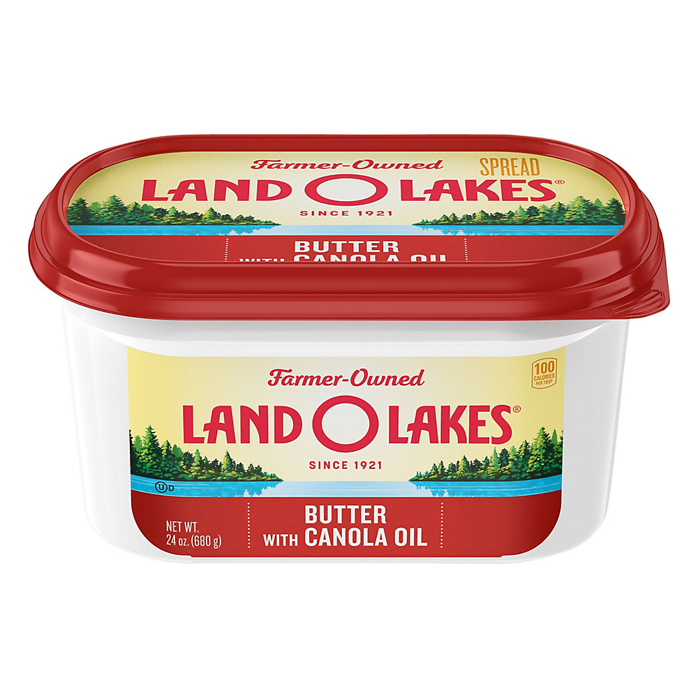 Calories in Land O Lakes Butter with Canola Oil, 24 oz