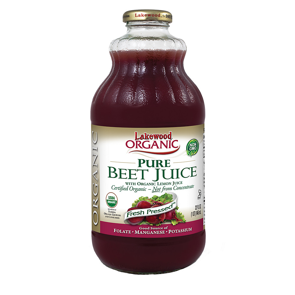 Calories in Lakewood Organic Fresh Pressed Pure Beet Juice, 32 oz