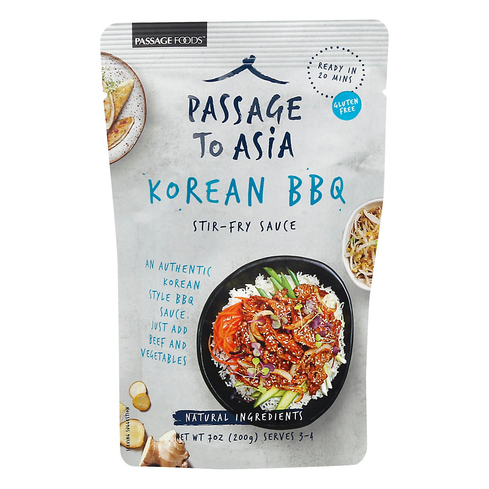 Calories in Passage Foods Korean BBQ Beef Stir Fry Sauce, 7 oz
