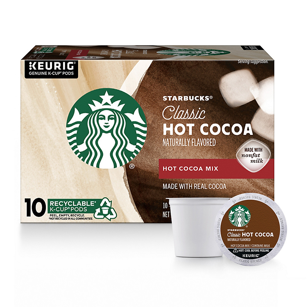 Calories in Starbucks Classic Hot Cocoa Single Serve K Cups, 10 ct