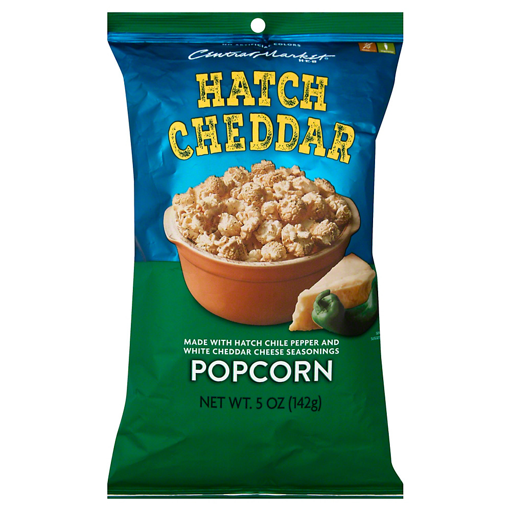 Calories in Central Market Hatch Cheddar Popcorn, 5 oz