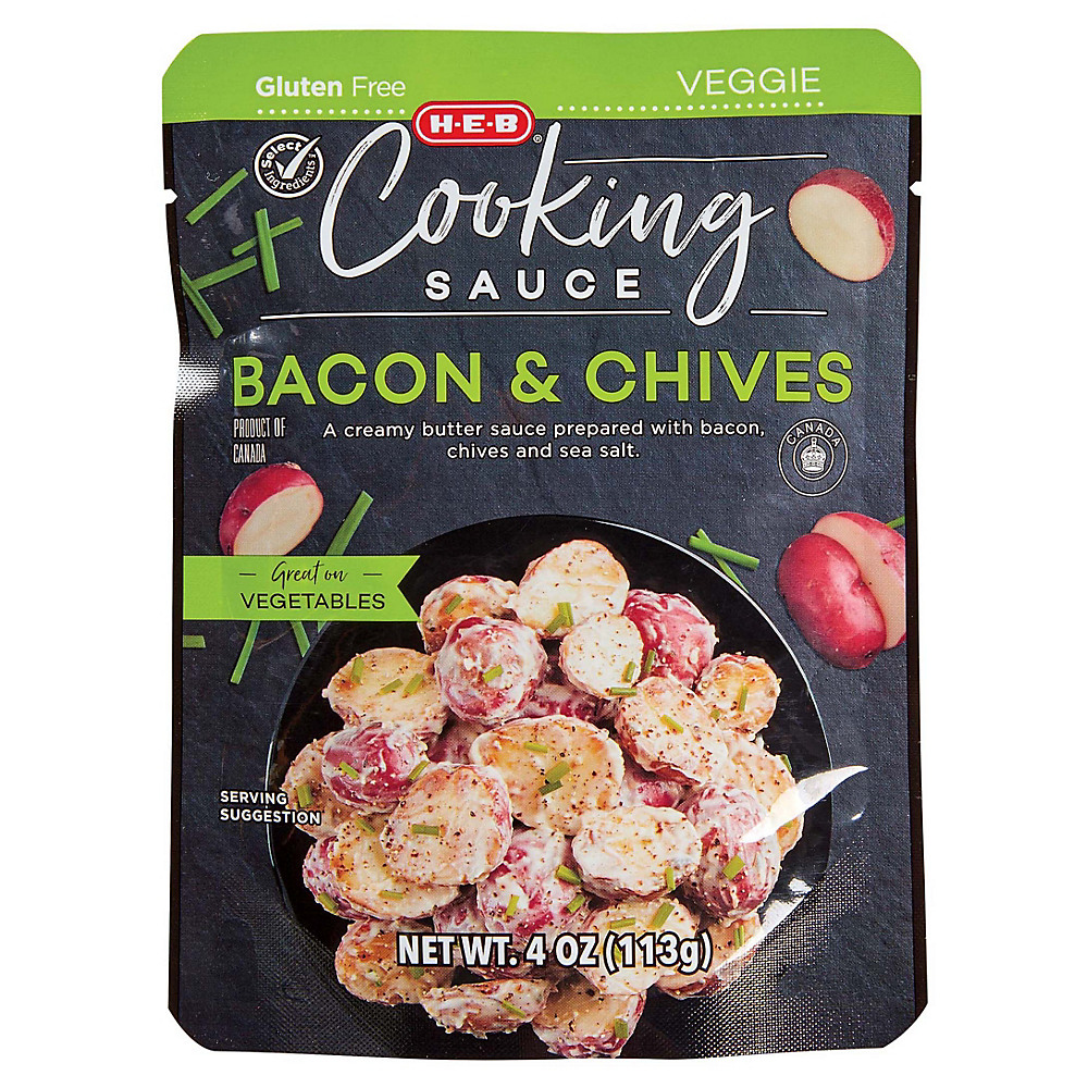 Calories in H-E-B Select Ingredients Creamy Bacon and Chives Sauce, 4 oz
