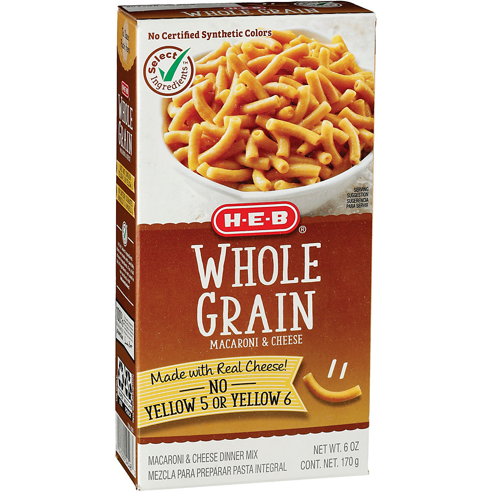 Calories in H-E-B Whole Grain Macaroni & Cheese, 6 oz