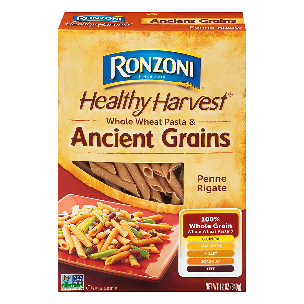 Calories in Ronzoni Healthy Harvest Ancient Grains Penne Rigate, 12 oz