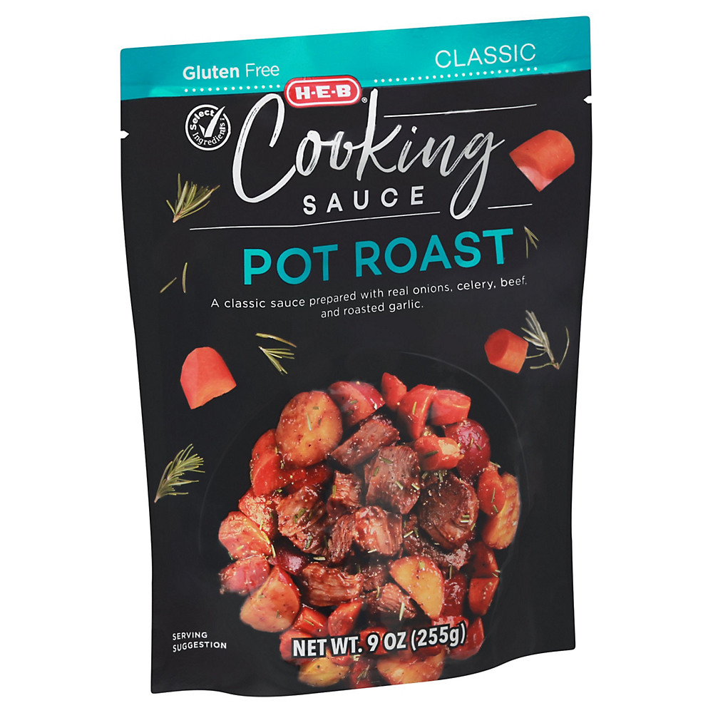 Calories in H-E-B Select Ingredients Pot Roast Cooking Sauce, 9.00 oz