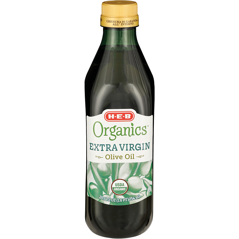 Calories in H-E-B Organics Extra Virgin Olive Oil, 754 mL