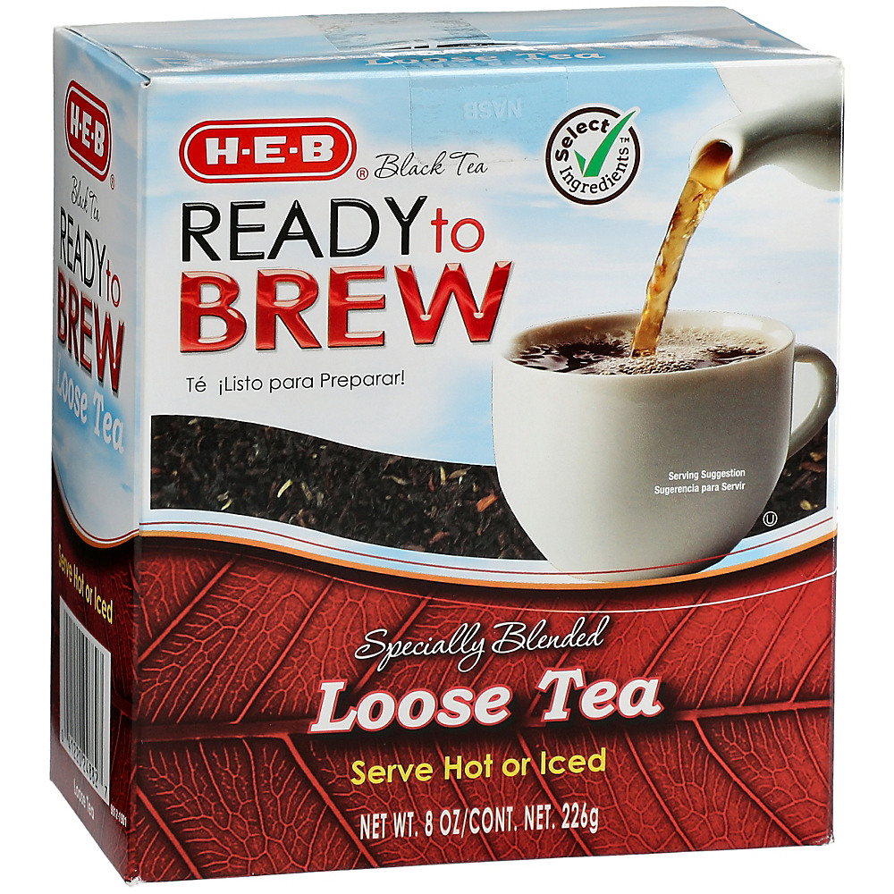 Calories in H-E-B Select Ingredients Ready to Brew Loose Tea, 8 oz