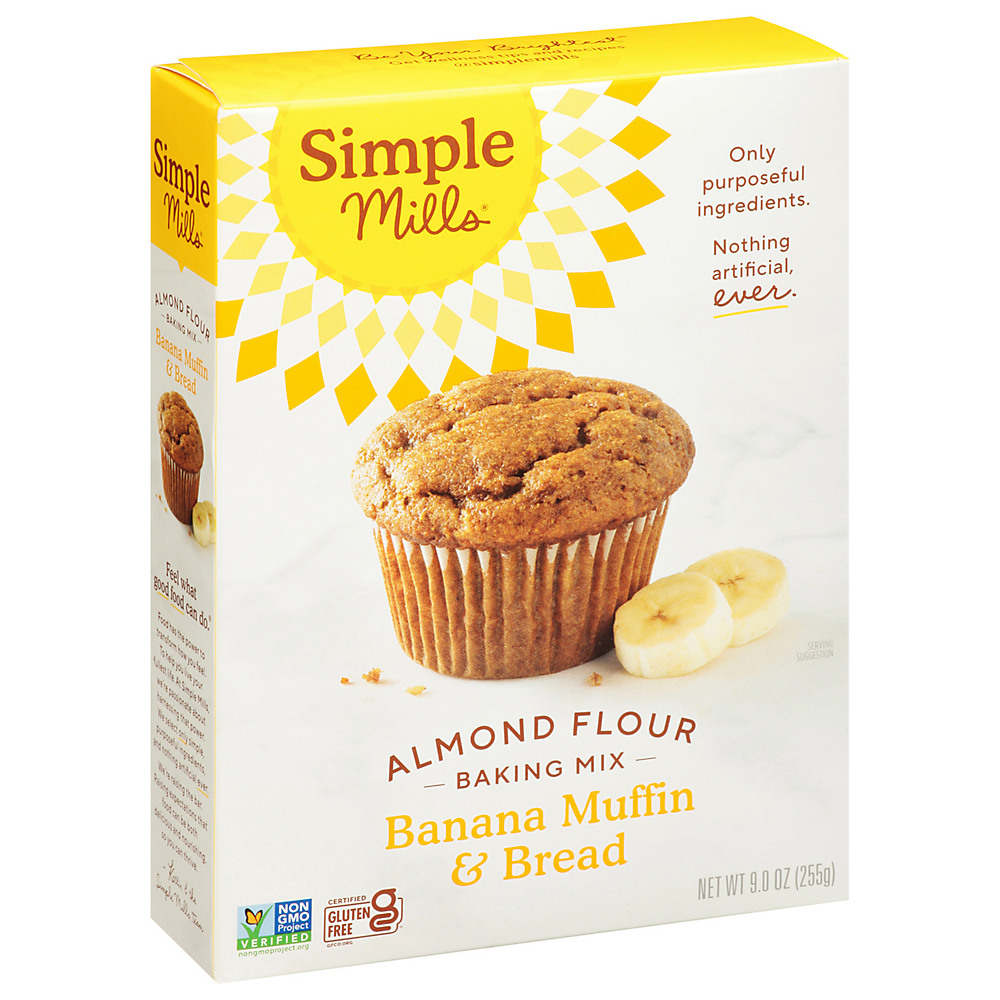 Calories in Simple Mills Banana Muffin and Bread Almond Flour Mix, 9 oz