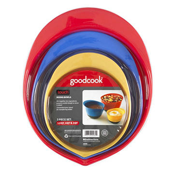 GoodCook Touch Mixing Bowl Set, 3 pc