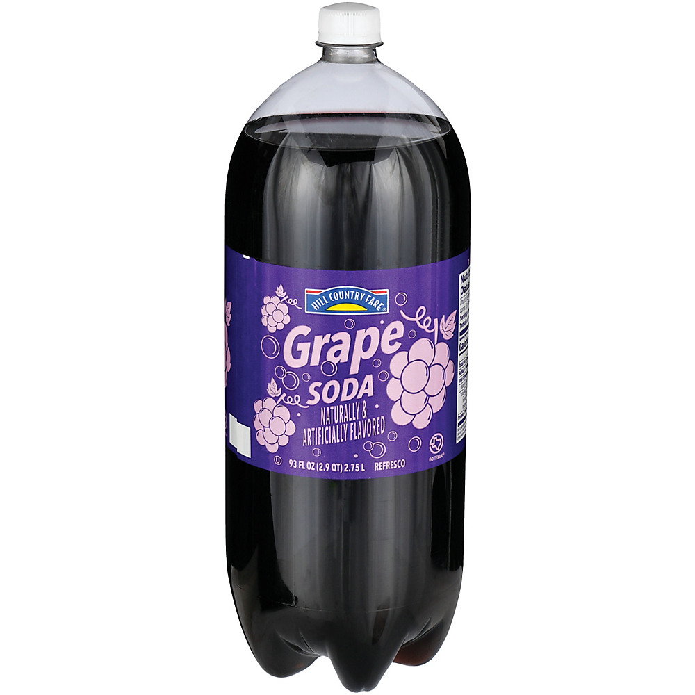 Calories in Hill Country Fare Grape Soda, 2.75 L