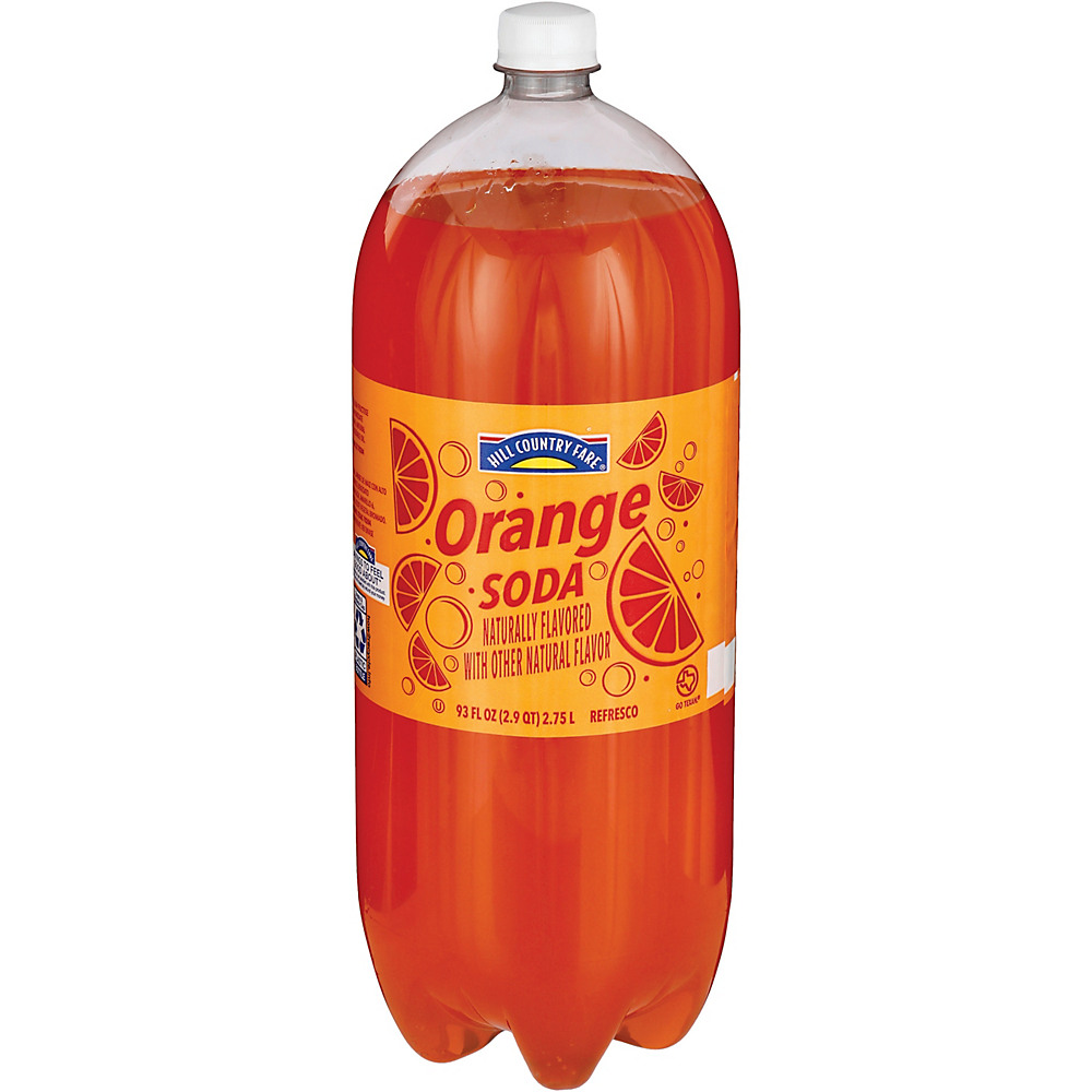 Calories in Hill Country Fare Orange Soda, 2.75 L