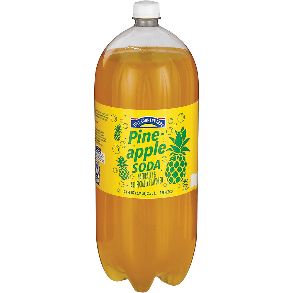 Calories in Hill Country Fare Pineapple Soda, 2.75 L