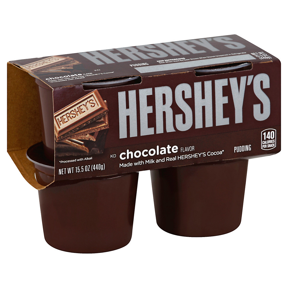 Calories in Hershey's Chocolate Pudding Cups, 4 ct