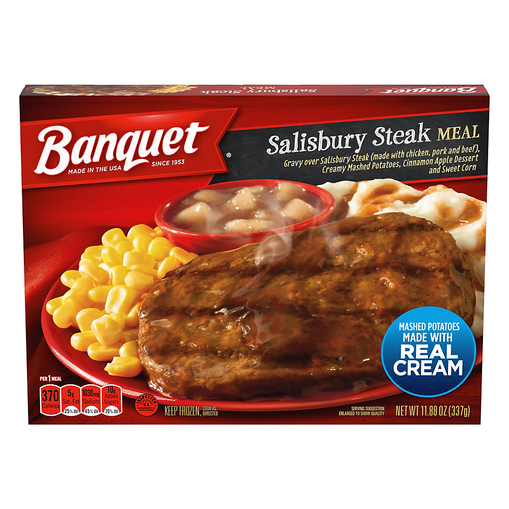 Calories in Banquet Salisbury Steak Meal, 11.88 oz