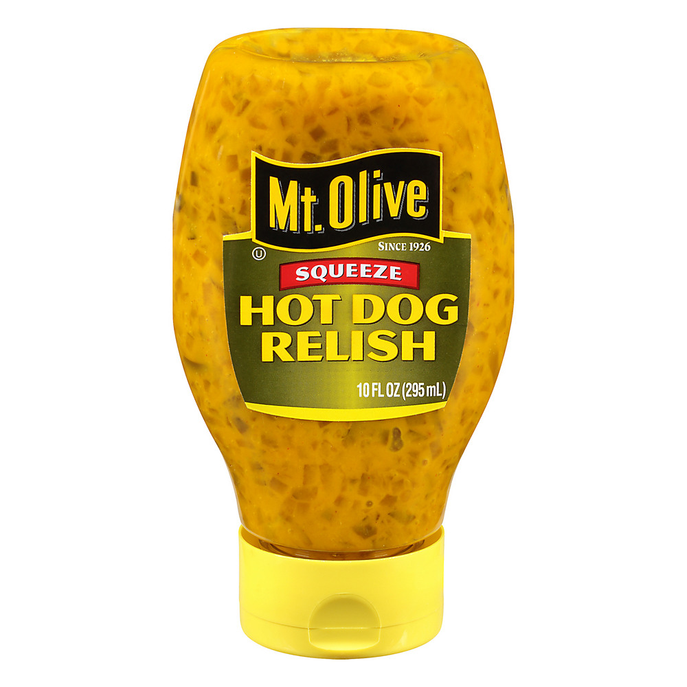 Calories in Mt. Olive Squeezable Hot Dog Relish, 10 oz