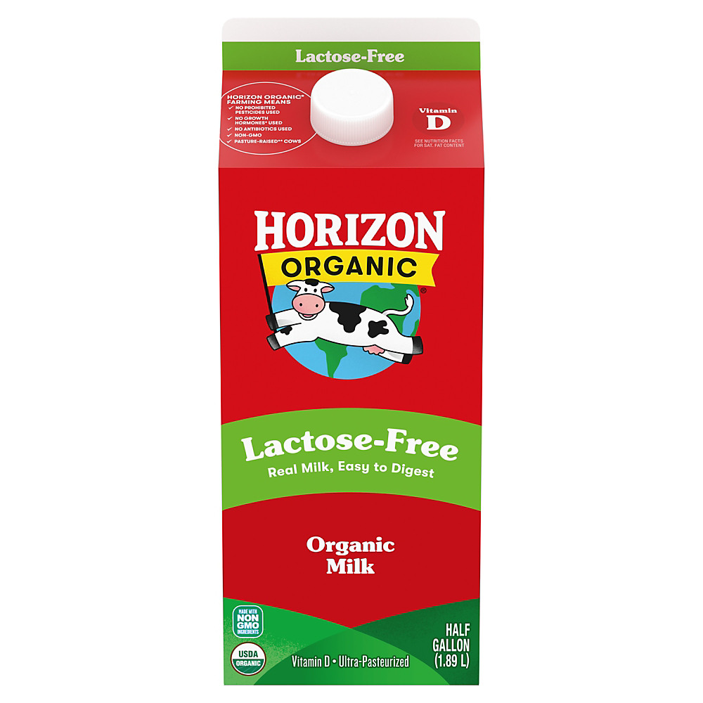 Calories in Horizon Organic Whole Lactose-Free Milk, Half Gallon, 64 oz