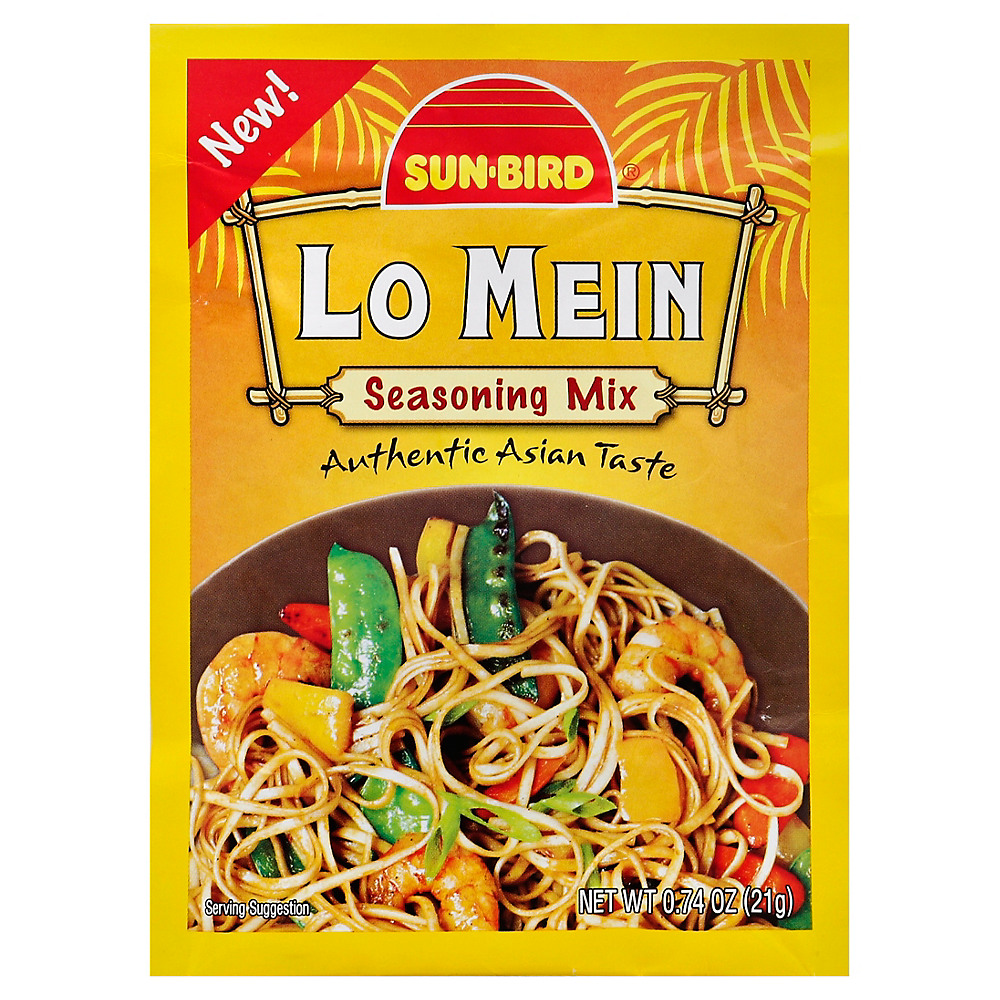 Calories in Sun-Bird Lo Mein Seasoning Mix, .74 oz