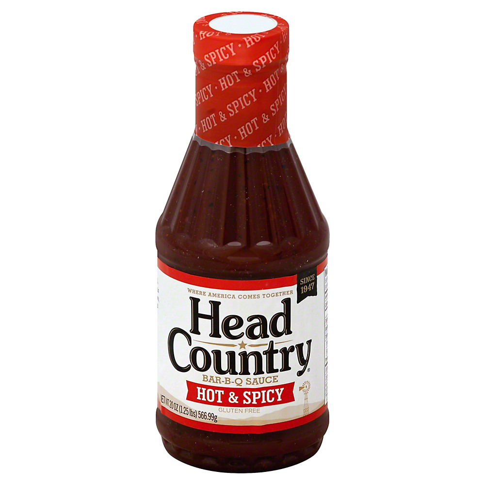 Calories in Head Country Hot & Spicy Bar-B-Q Sauce, 20 oz