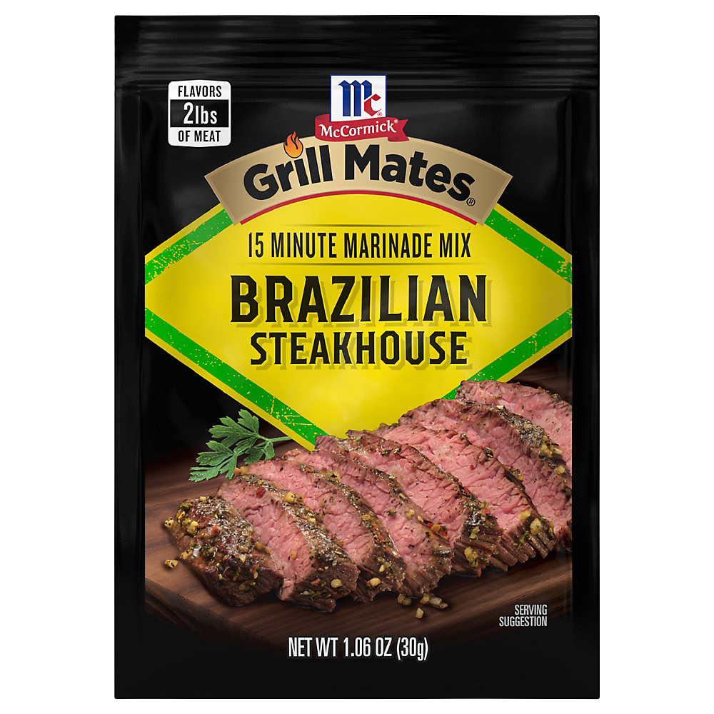 Calories in McCormick Grill Mates Brazilian Steakhouse Marinade, 1.06 oz