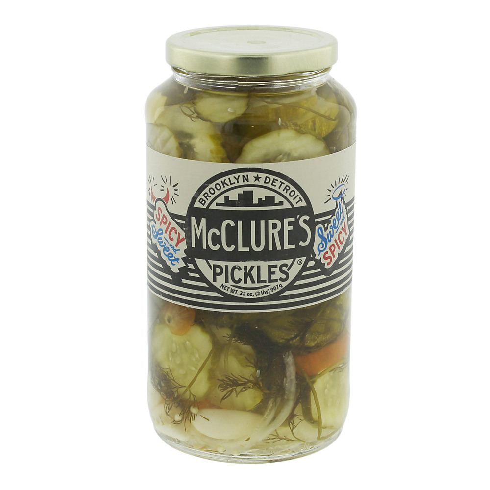 Calories in McClure's Sweet & Spicy Pickles, 32 oz