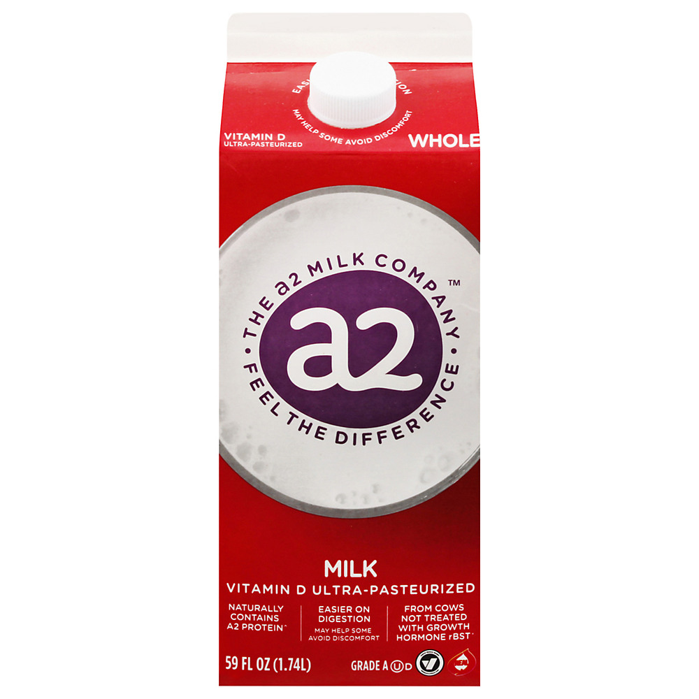 Calories in a2 Milk Whole Milk, 59 oz