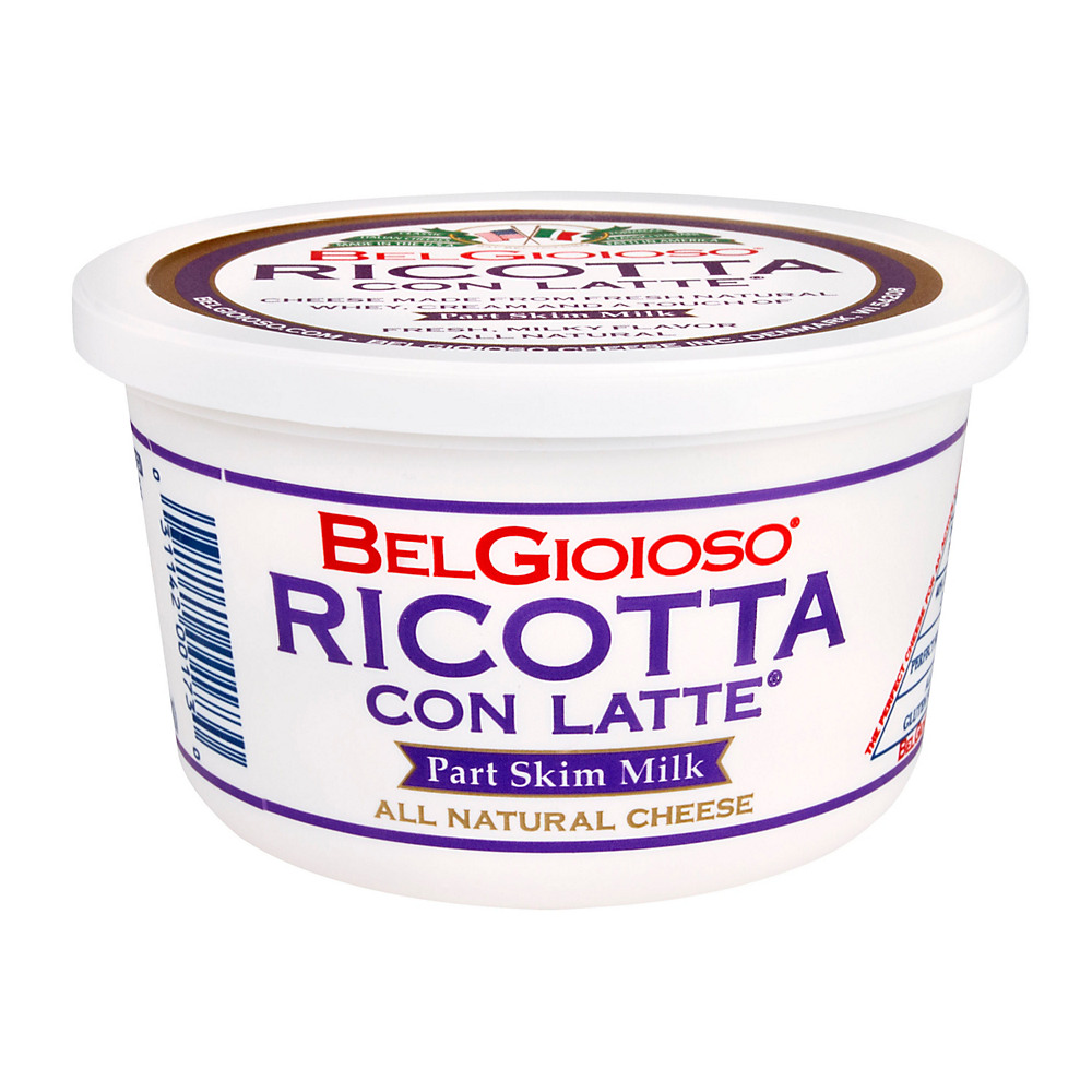 Calories in BelGioioso Part Skim Ricotta con Latte, 16 oz