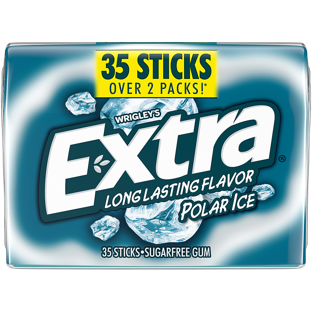 Calories in Extra Polar Ice Sugar Free Chewing Gum, 35 ct