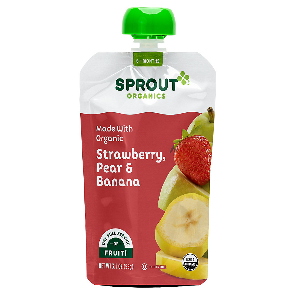 Calories in Sprout Stage 2 Strawberry Pear Banana, 3.5 oz