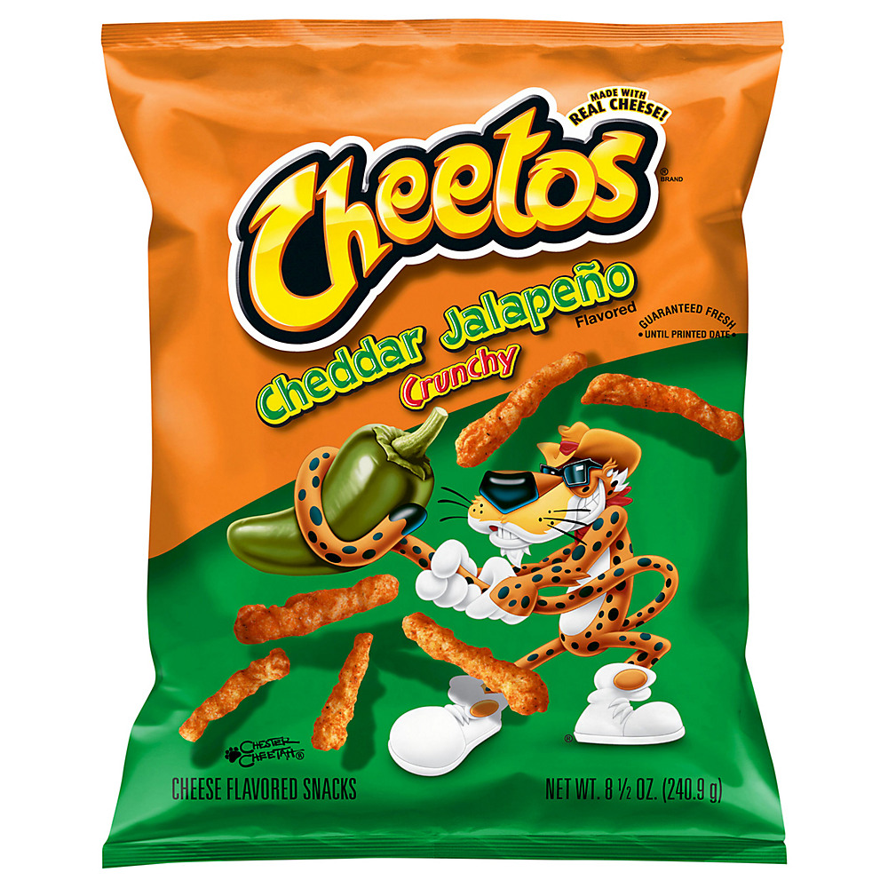 Calories in Cheetos Crunchy Cheddar Jalapeno Snacks, 8.5 oz