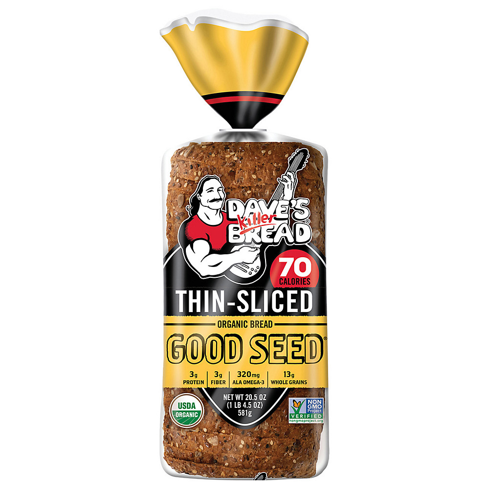 Calories in Dave's Killer Bread Thin Sliced Good Seed Bread, 20.5 oz